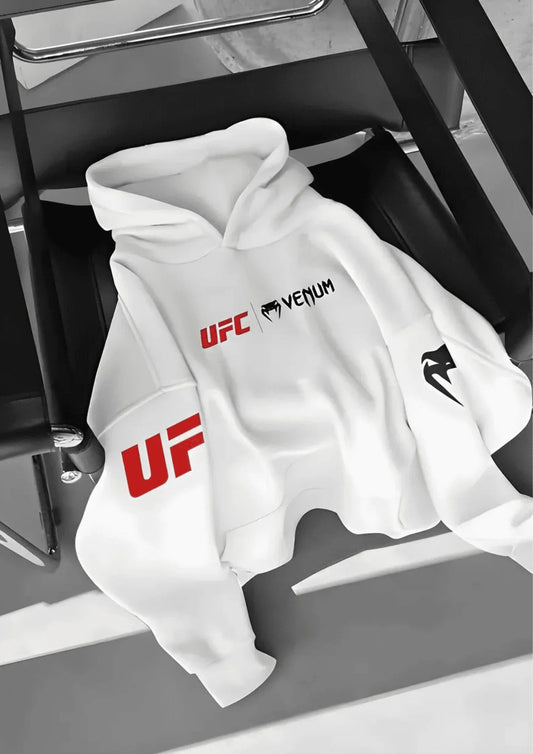 UFC Venum Off-White Hoodie Kezual Styles