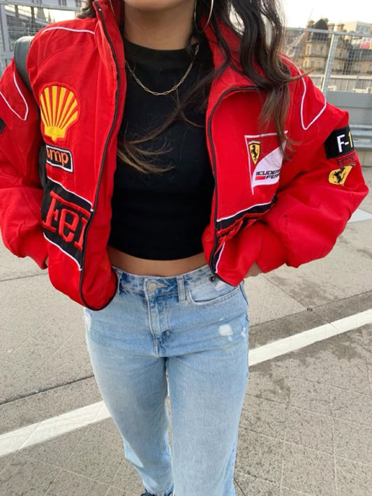 Red Ferrari F1 Womens' Jacket