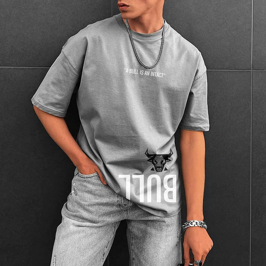 BULL Grey Acid Wash T-shirt