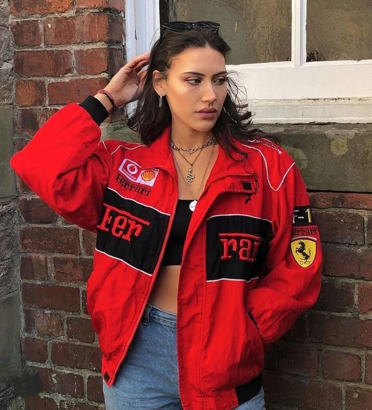 Red Ferrari F1 Womens' Jacket