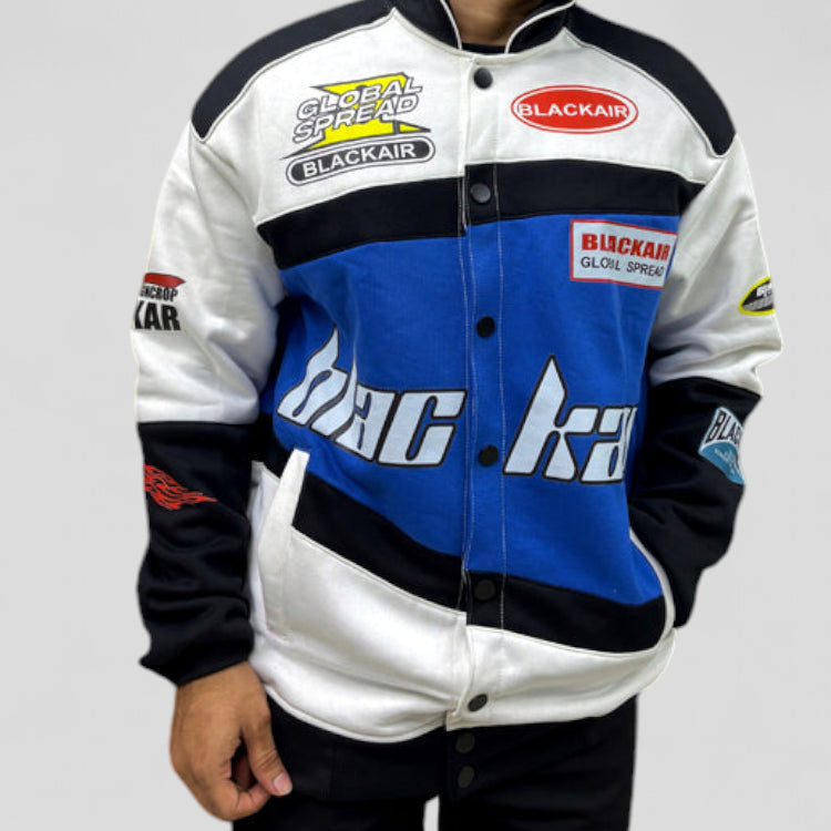 Black Air Racer Blue Jacket