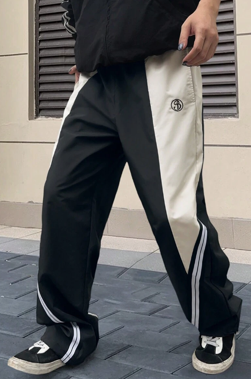 Urban Edge Unisex Patchwork Baggy Trackpants