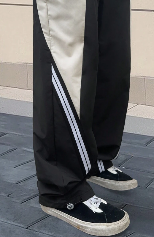 Urban Edge Unisex Patchwork Baggy Trackpants