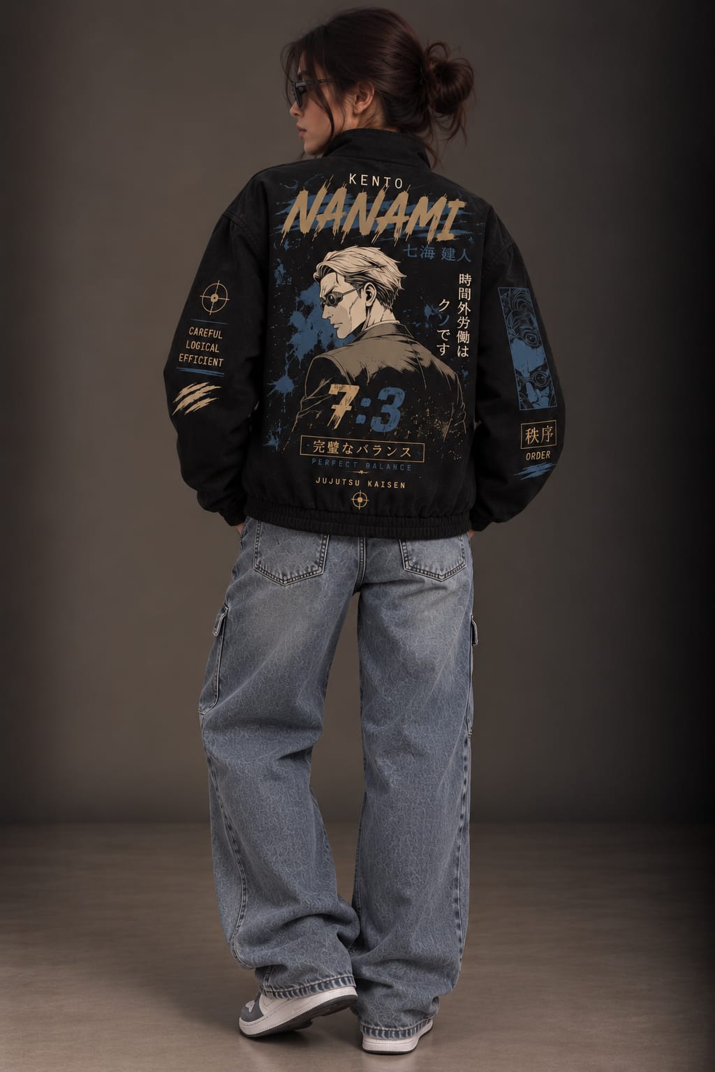 Kento Nanami Jujutsu Kaisen Black Zipper Jacket