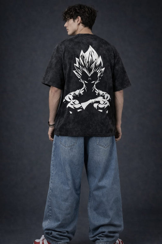 Goku Rage Acid Washed Tee