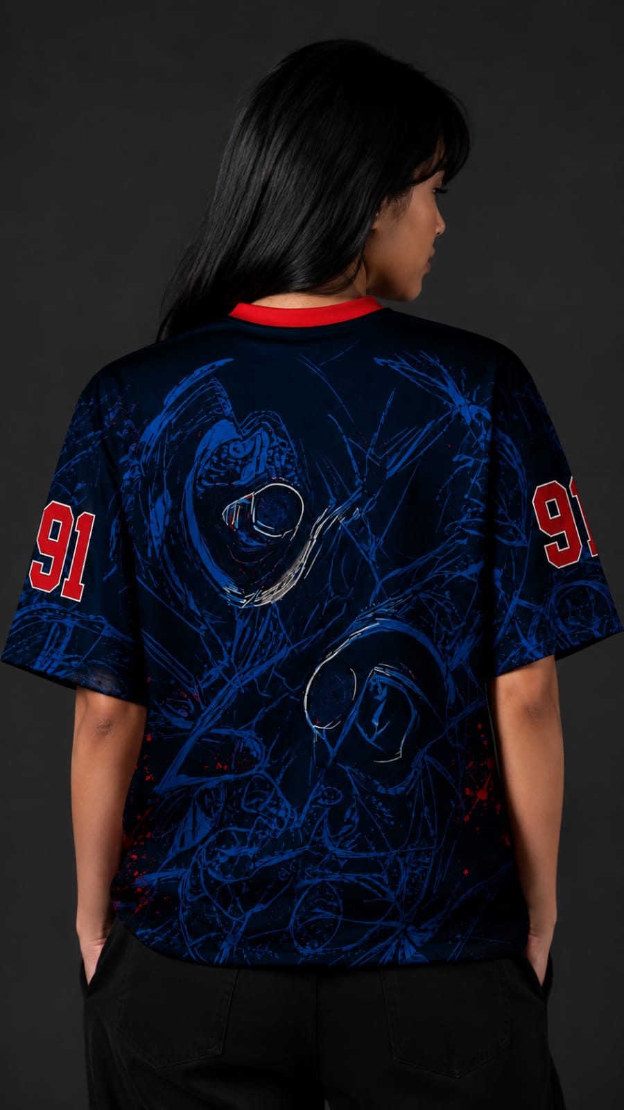 Itachi Uchiha Shadow Premium Oversized Anime Jersey