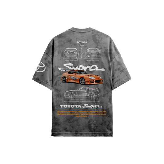Supra Grey Acid-Wash T-Shirt
