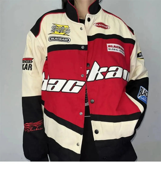 Black Air Racer Women's Jacket - Kezual