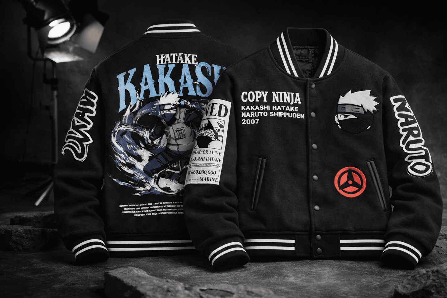 Hatake Kakashi Varsity Jacket – Ninja Edition - Kezual