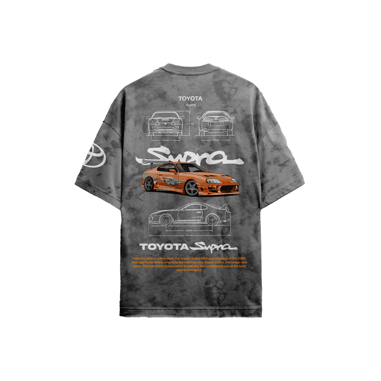 Supra Grey Acid - Wash T-Shirt - Kezual