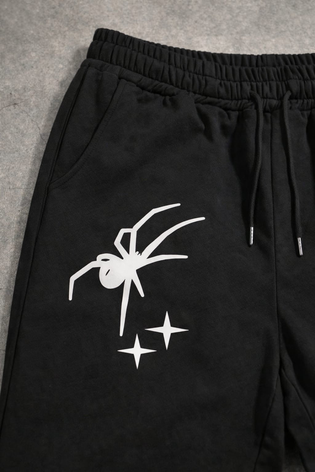 Aesthetic Spider Casual Black Oversized Sweatpants | Kezual