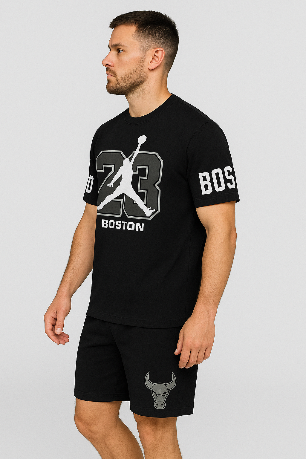 Boston 23 Co-ord Set – Streetwear Tee & Shorts