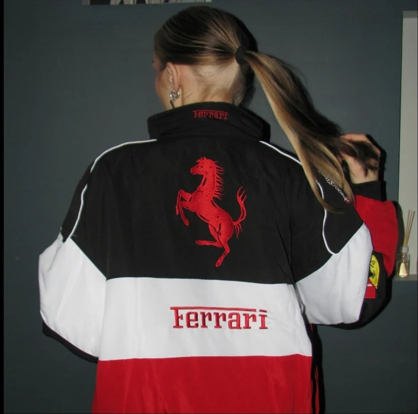 White Ferrari F1 Unisex Jacket