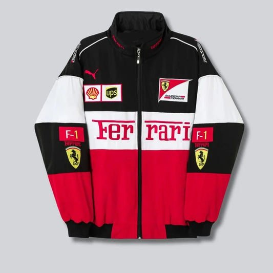 White Ferrari F1 Unisex Jacket