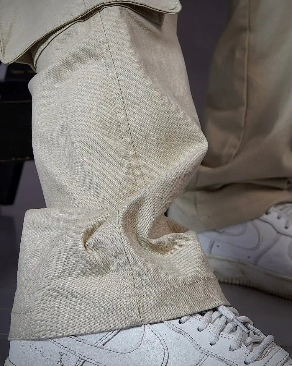 Beige Hustler Cargo Pants Kezual Styles