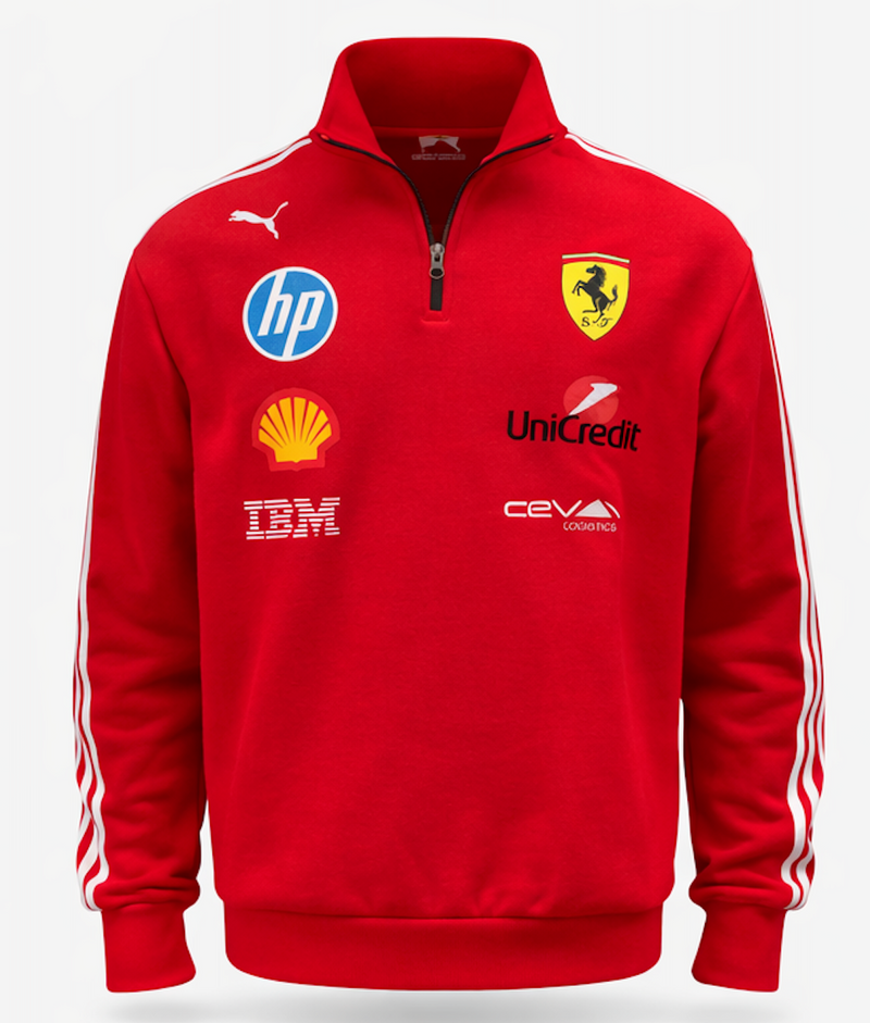 Scuderia Ferrari 2025 Zip Up Sweatshirt | KEZUAL