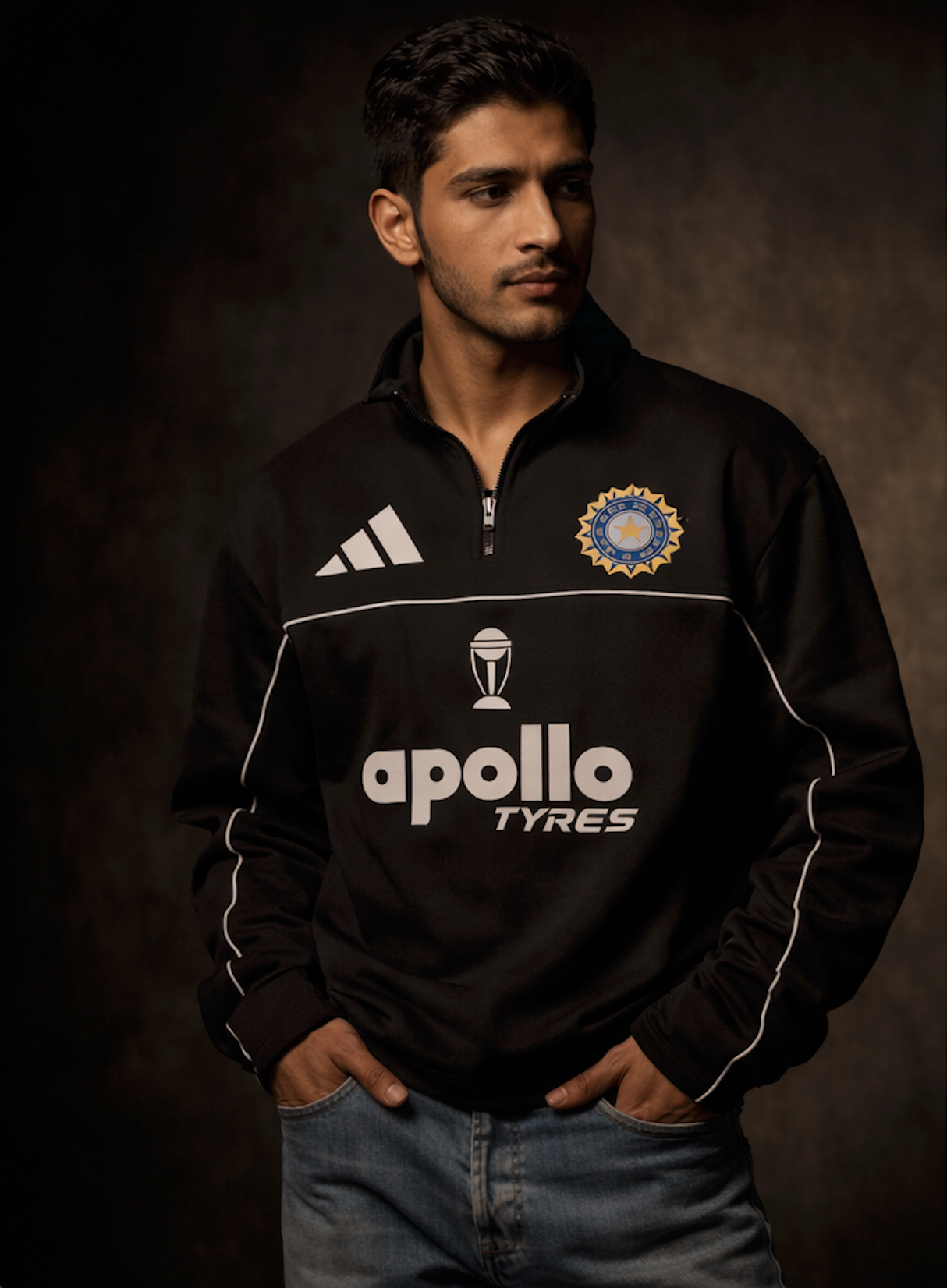 INDIAN CRICKET TEAM BLACK SWEATSHIRT | KEZUAL