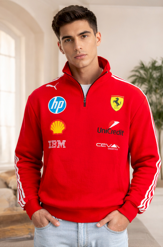 Scuderia Ferrari 2025 Zip Up Sweatshirt | KEZUAL