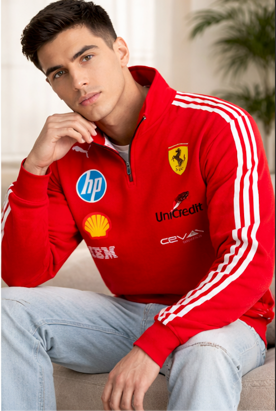 Scuderia Ferrari 2025 Zip Up Sweatshirt | KEZUAL