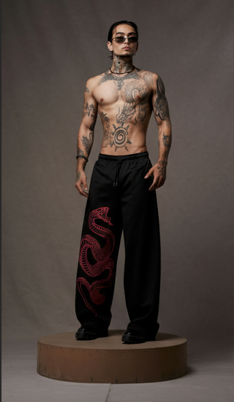 THE PYTHON UNISEX BAGGY PANTS | KEZUAL