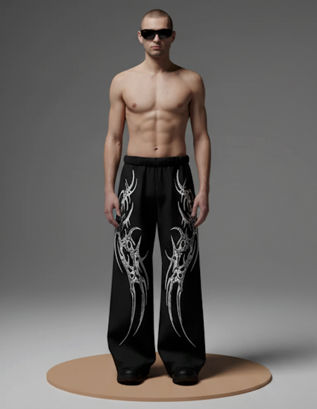 THE VENOM SPINE UNISEX BAGGY PANTS | KEZUAL