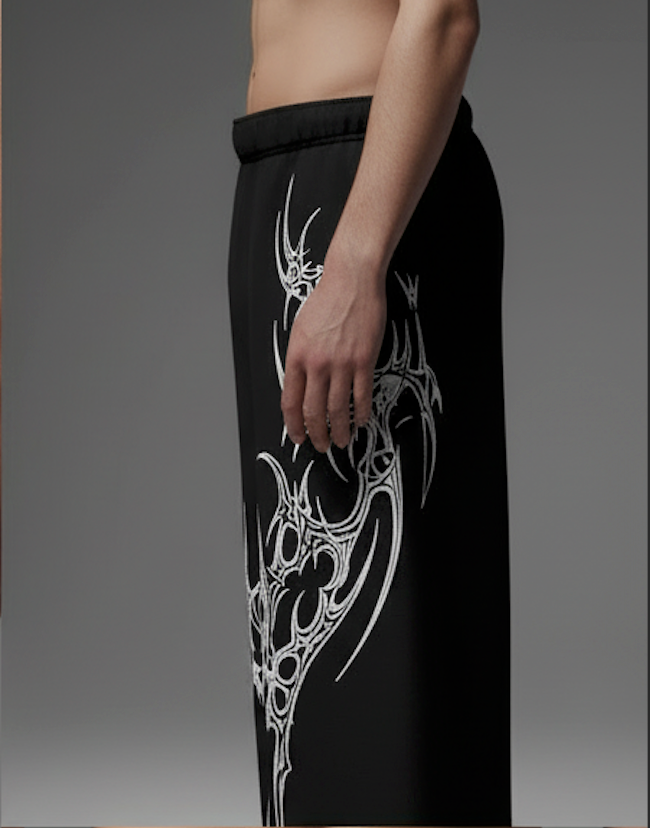 THE VENOM SPINE UNISEX BAGGY PANTS | KEZUAL