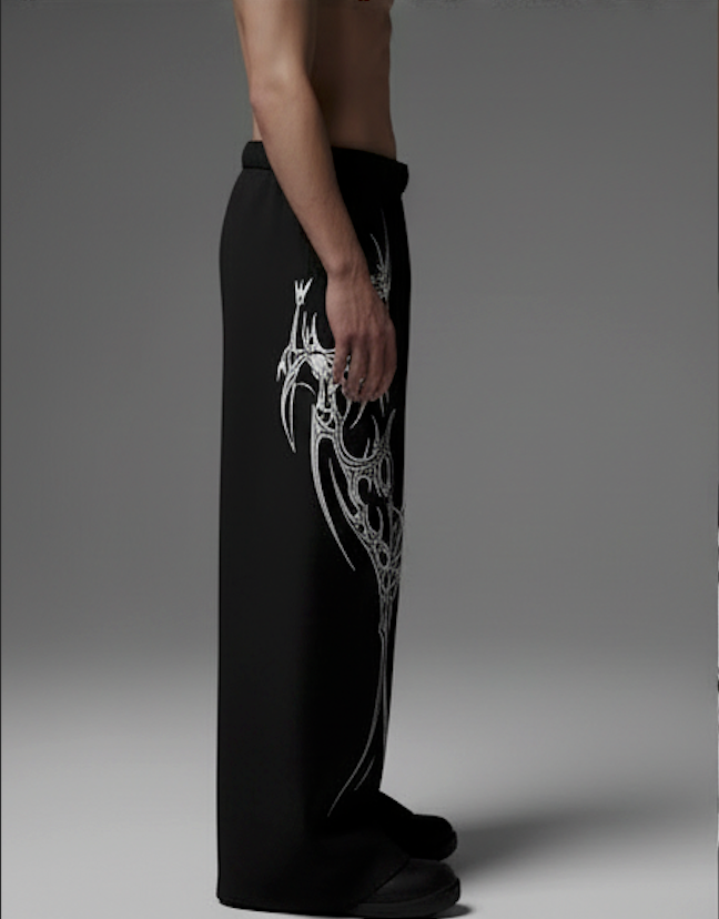 THE VENOM SPINE UNISEX BAGGY PANTS | KEZUAL