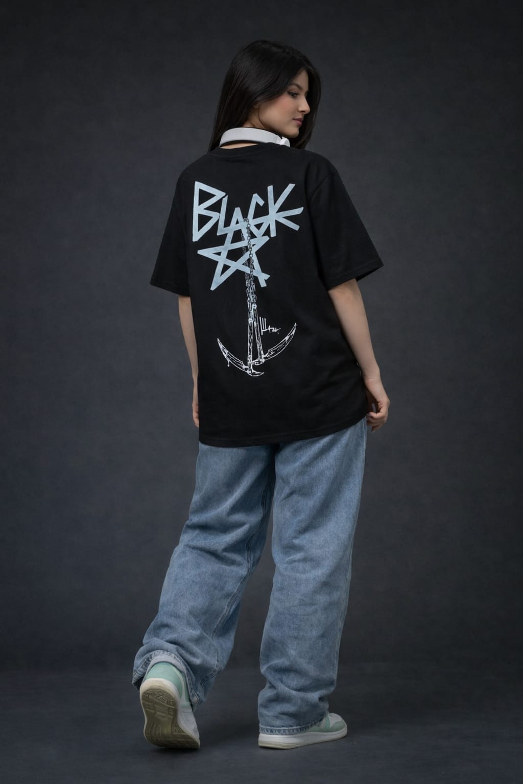 Black Star oversized T-shirt