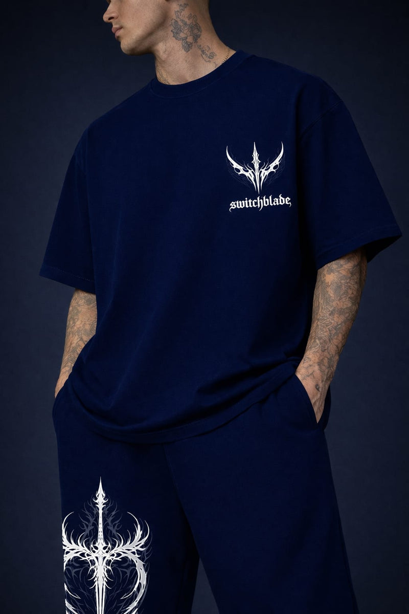 Switchblade Coord Set – Navy Gothic Streetwear