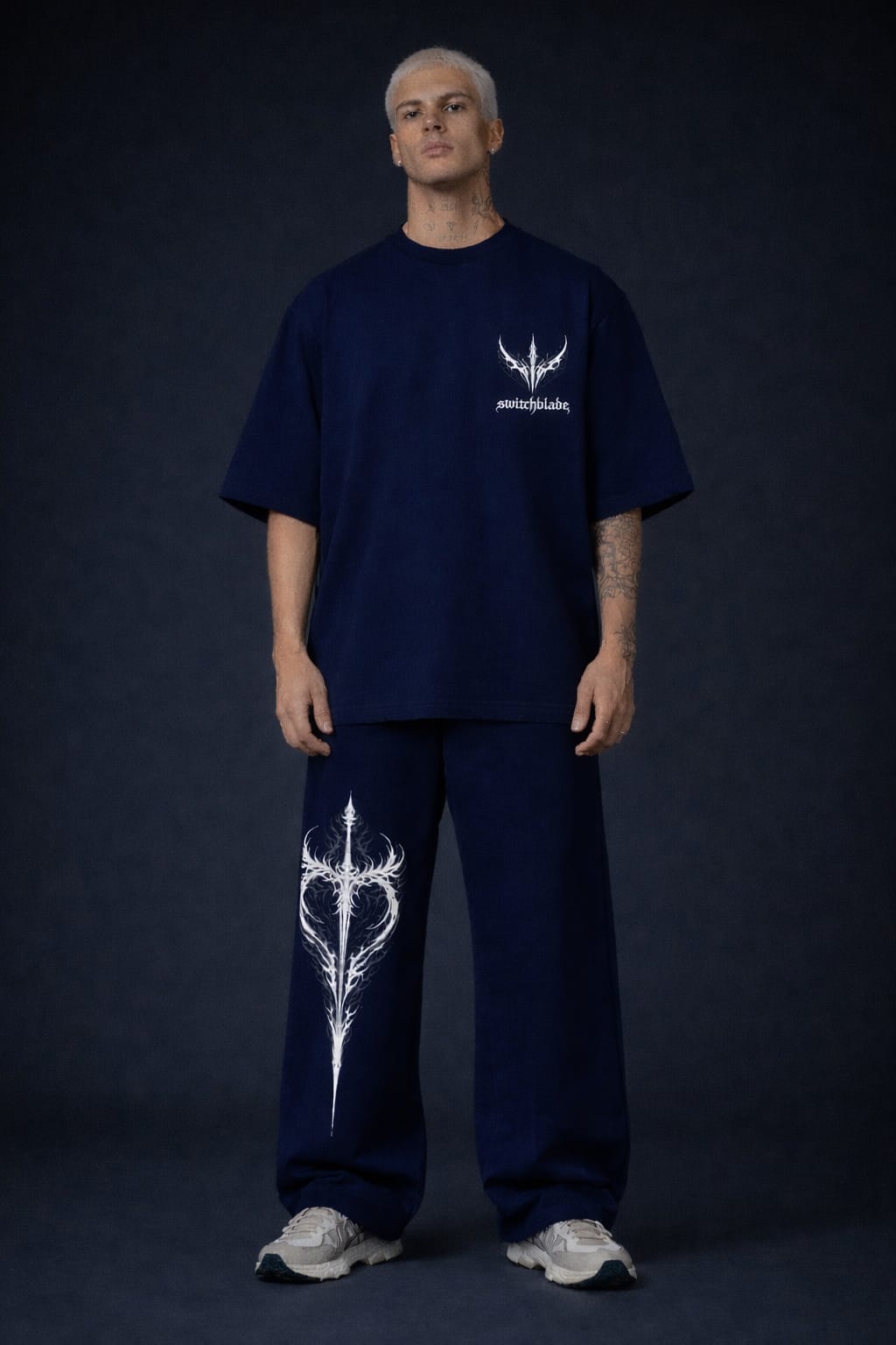 Switchblade Coord Set – Navy Gothic Streetwear