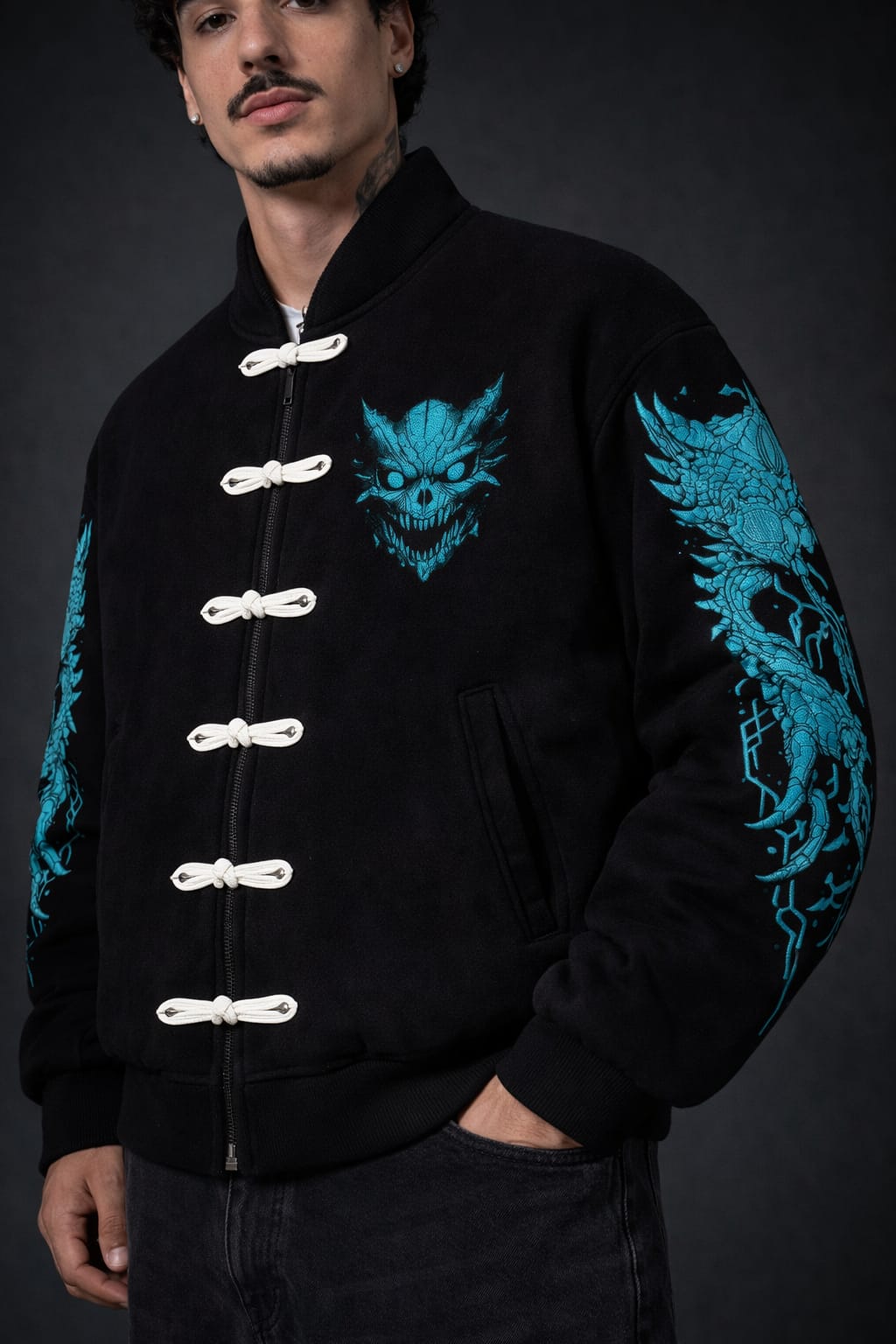 CNY Kaiju No.8 Black Jacket