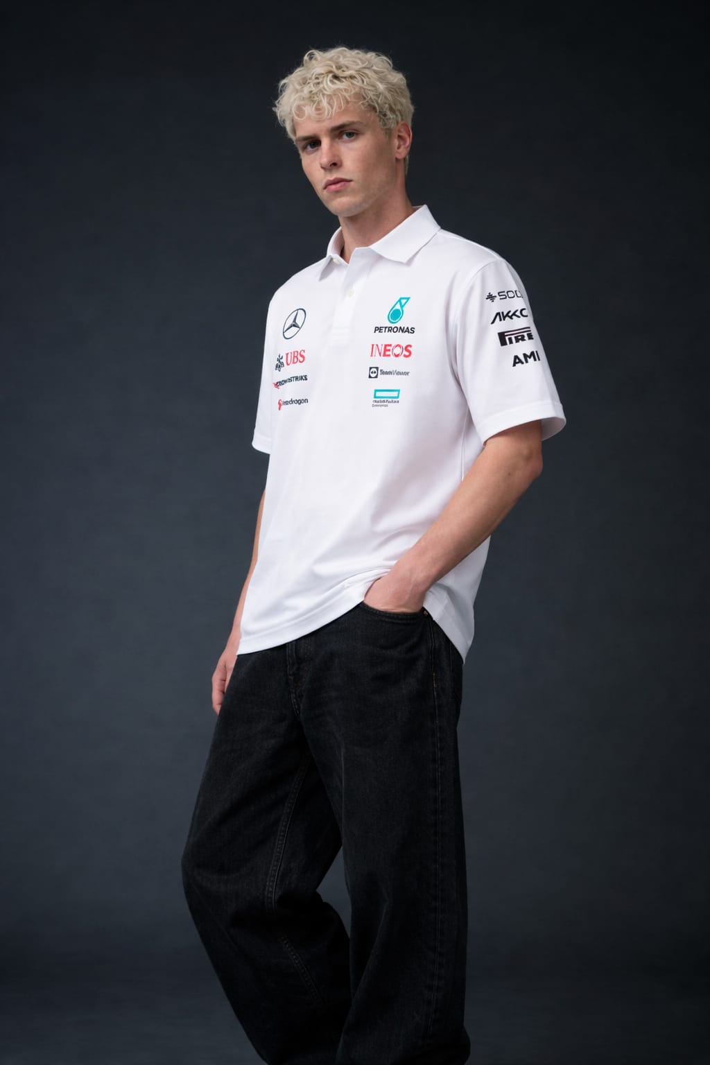 Petronas White Polo