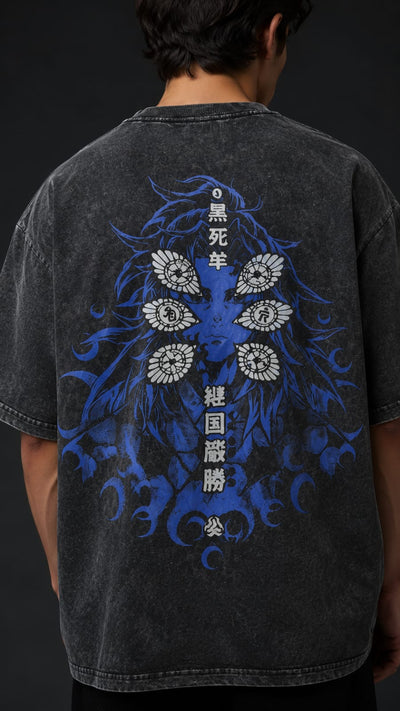 Kukoshibo Acid Wash Black T-Shirt