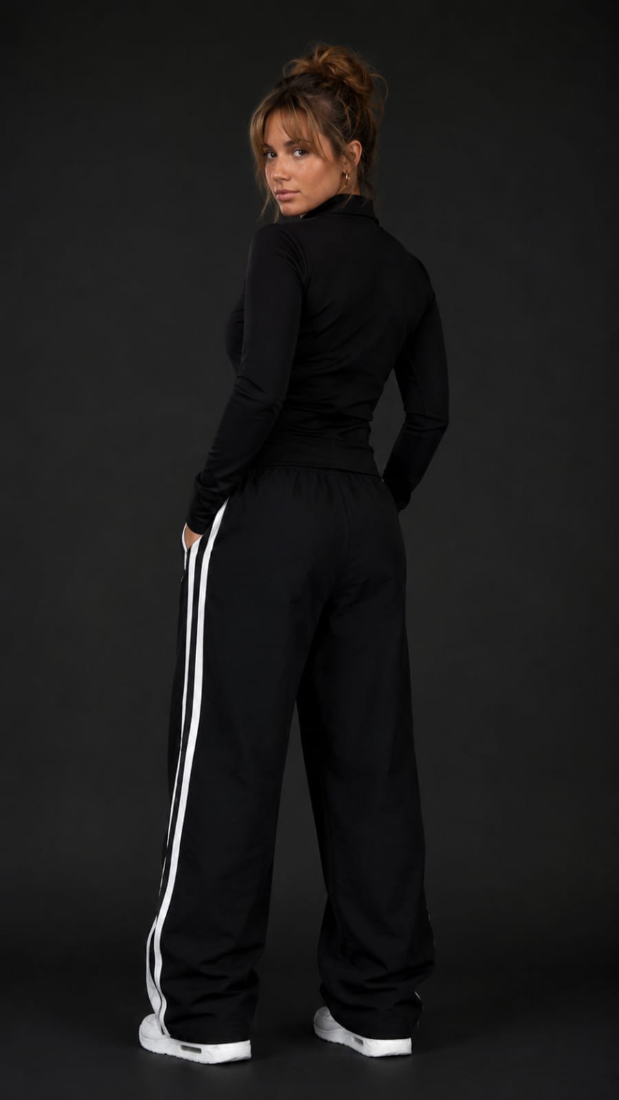 Black Zipper Nike Jogger Pants | Kezual