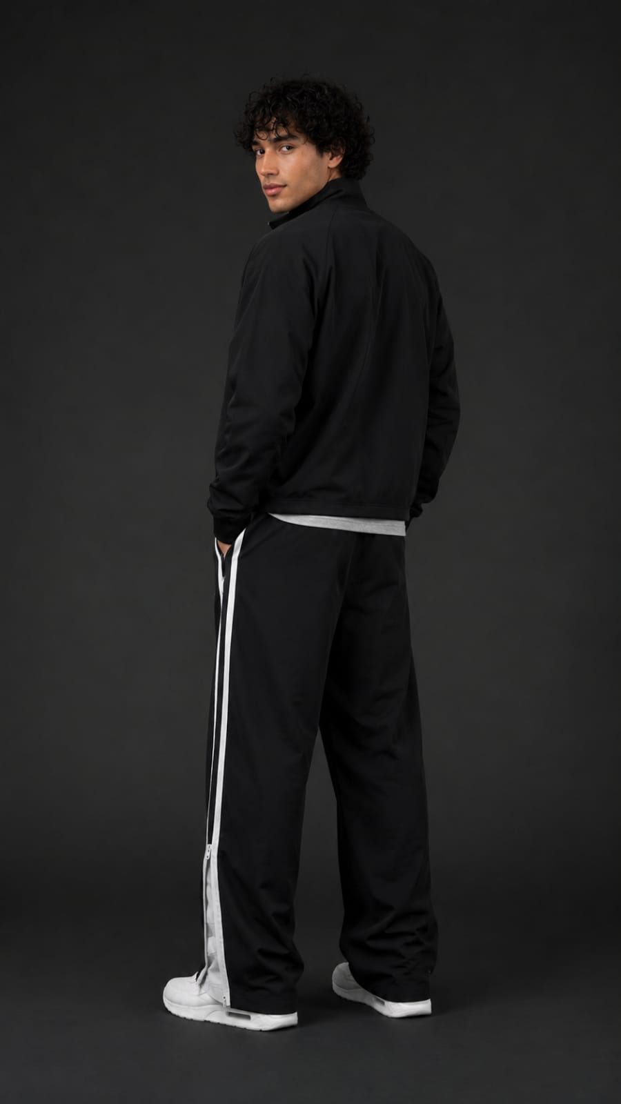 Black Zipper Nike Jogger Pants | Kezual