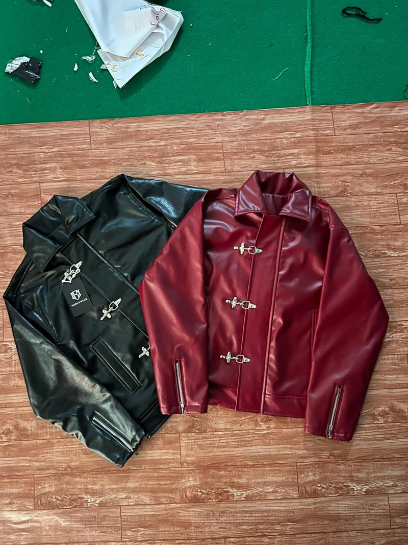 Chinese Style Premium Leather Jacket