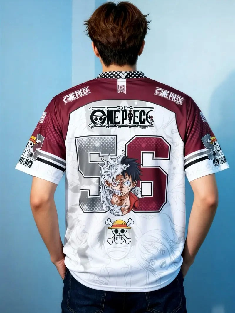 Gear 5 Luffy 56 Premium Oversized Anime Jersey