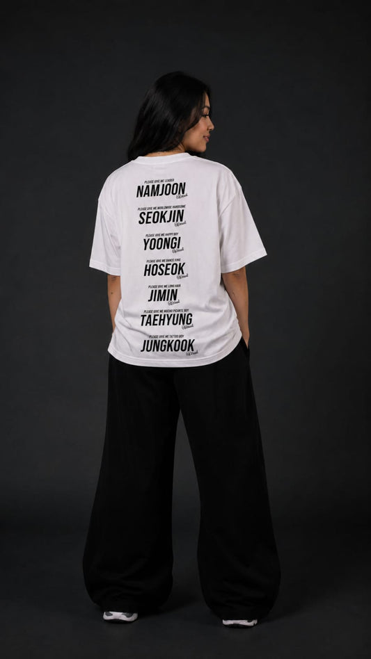 Bangtan OT7 Oversized Graphic T-Shirt