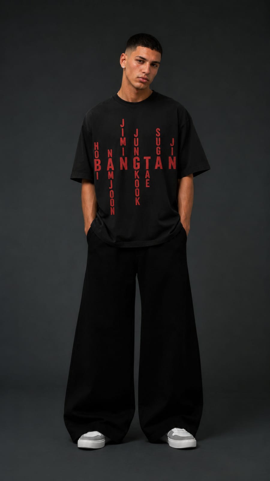 Min Yoongi Shadow Oversized T-Shirt