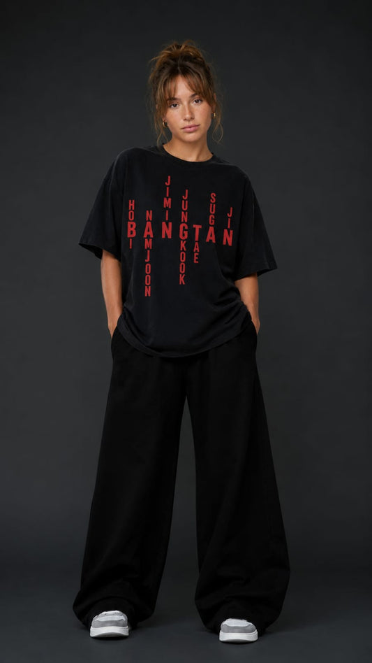 Min Yoongi Shadow Oversized T-Shirt
