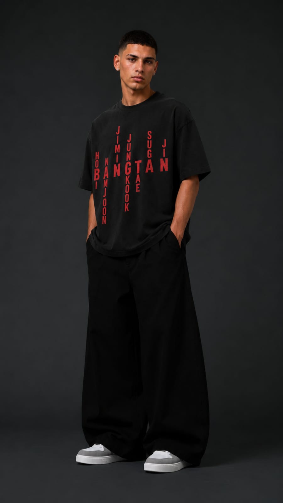 Min Yoongi Shadow Oversized T-Shirt