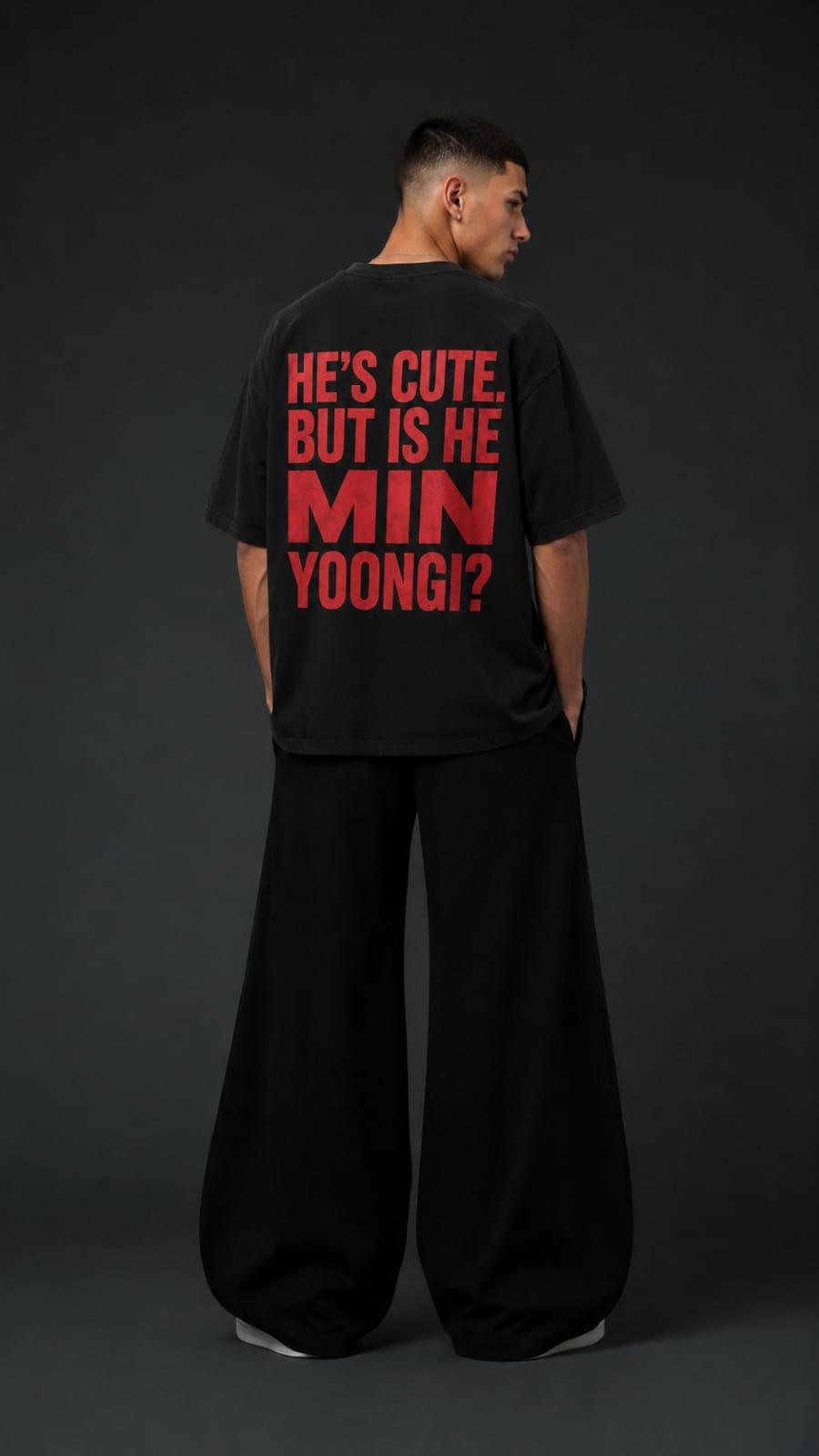 Min Yoongi Shadow Oversized T-Shirt