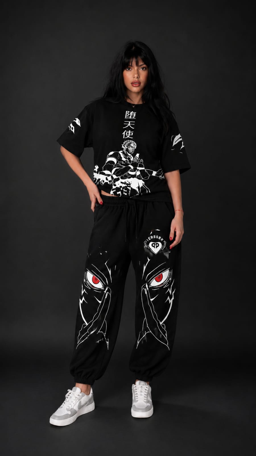 Black Ryomen Sukuna Coord Set – Premium Streetwear