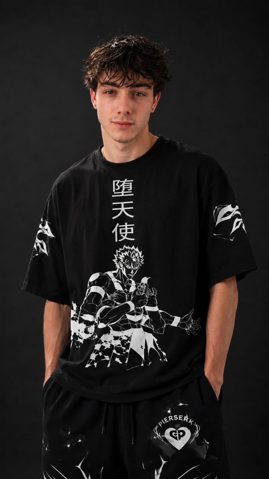 Black Ryomen Sukuna Coord Set – Premium Streetwear