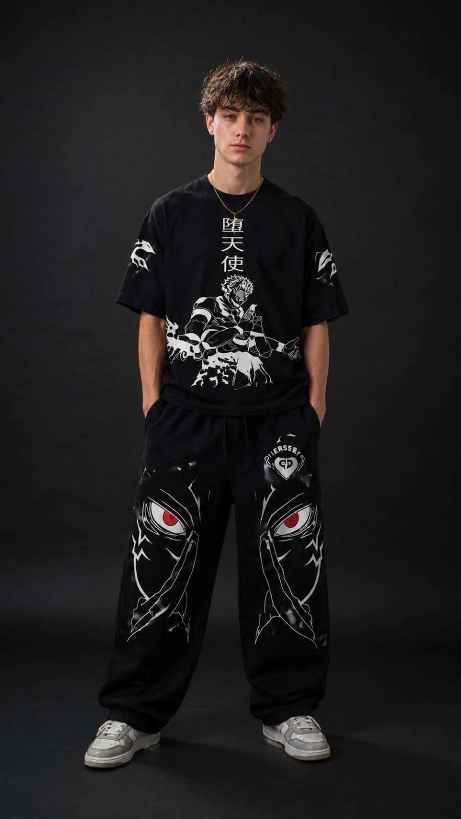 Black Ryomen Sukuna Coord Set – Premium Streetwear