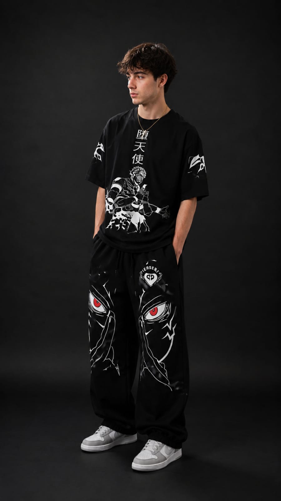 Black Ryomen Sukuna Coord Set – Premium Streetwear