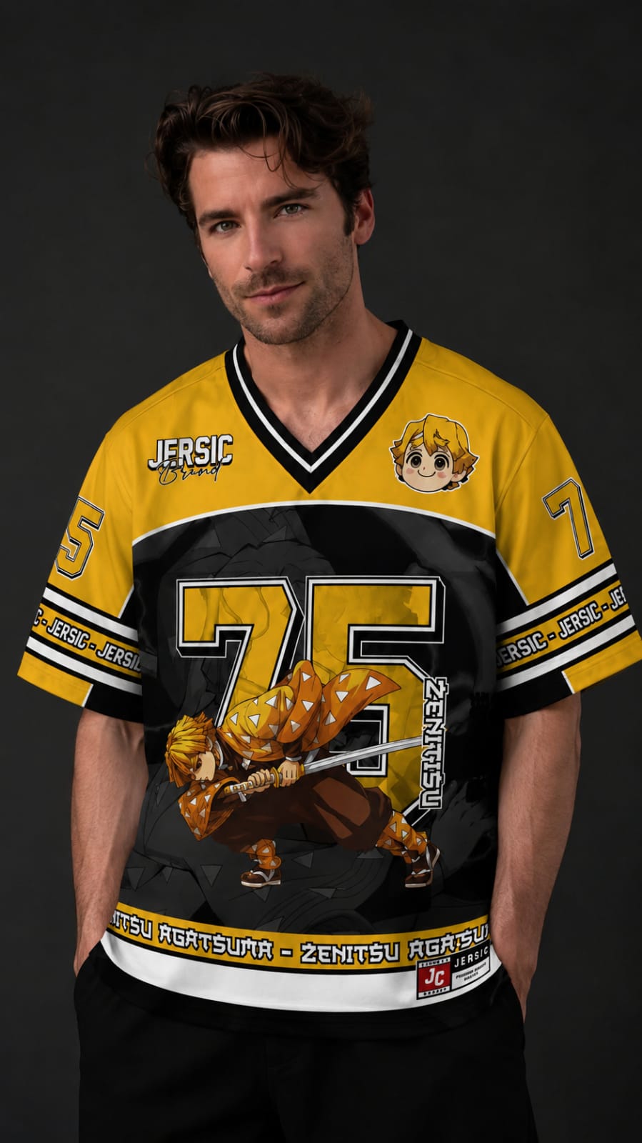 Zenitsu Thunder #75 Oversized Jersey