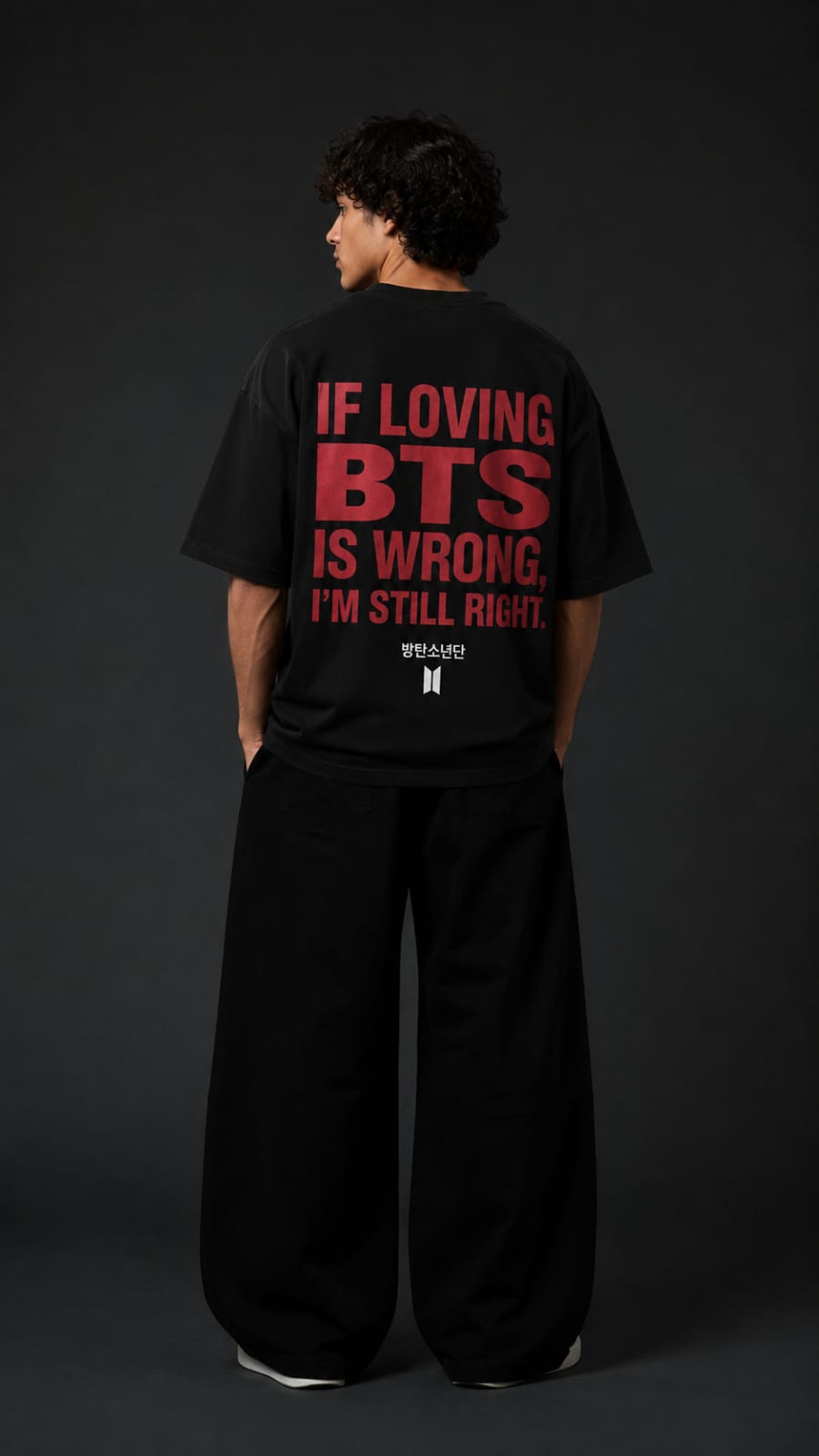 If Loving BTS Is Wrong Oversized T-Shirt – Black