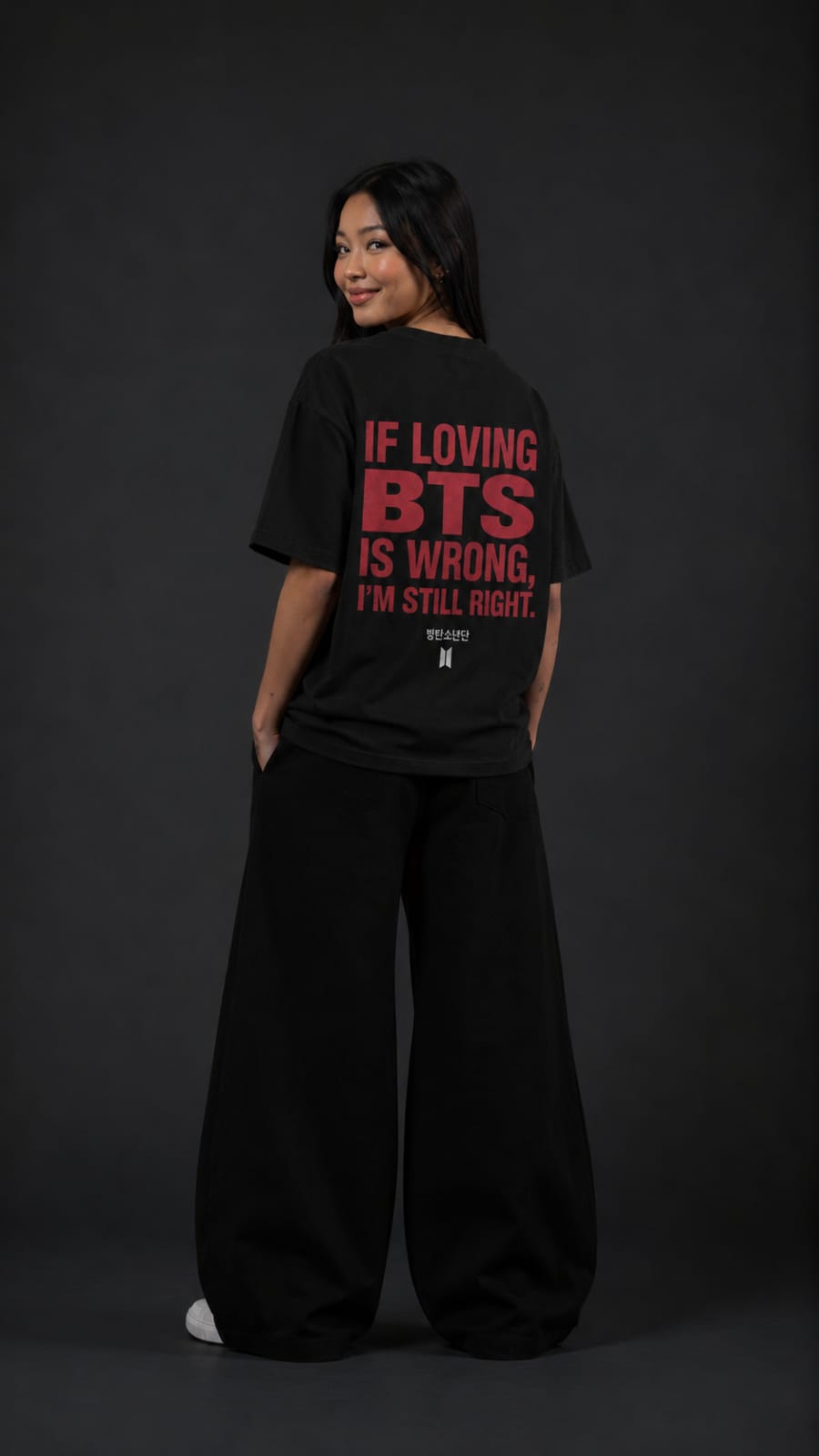 If Loving BTS Is Wrong Oversized T-Shirt – Black