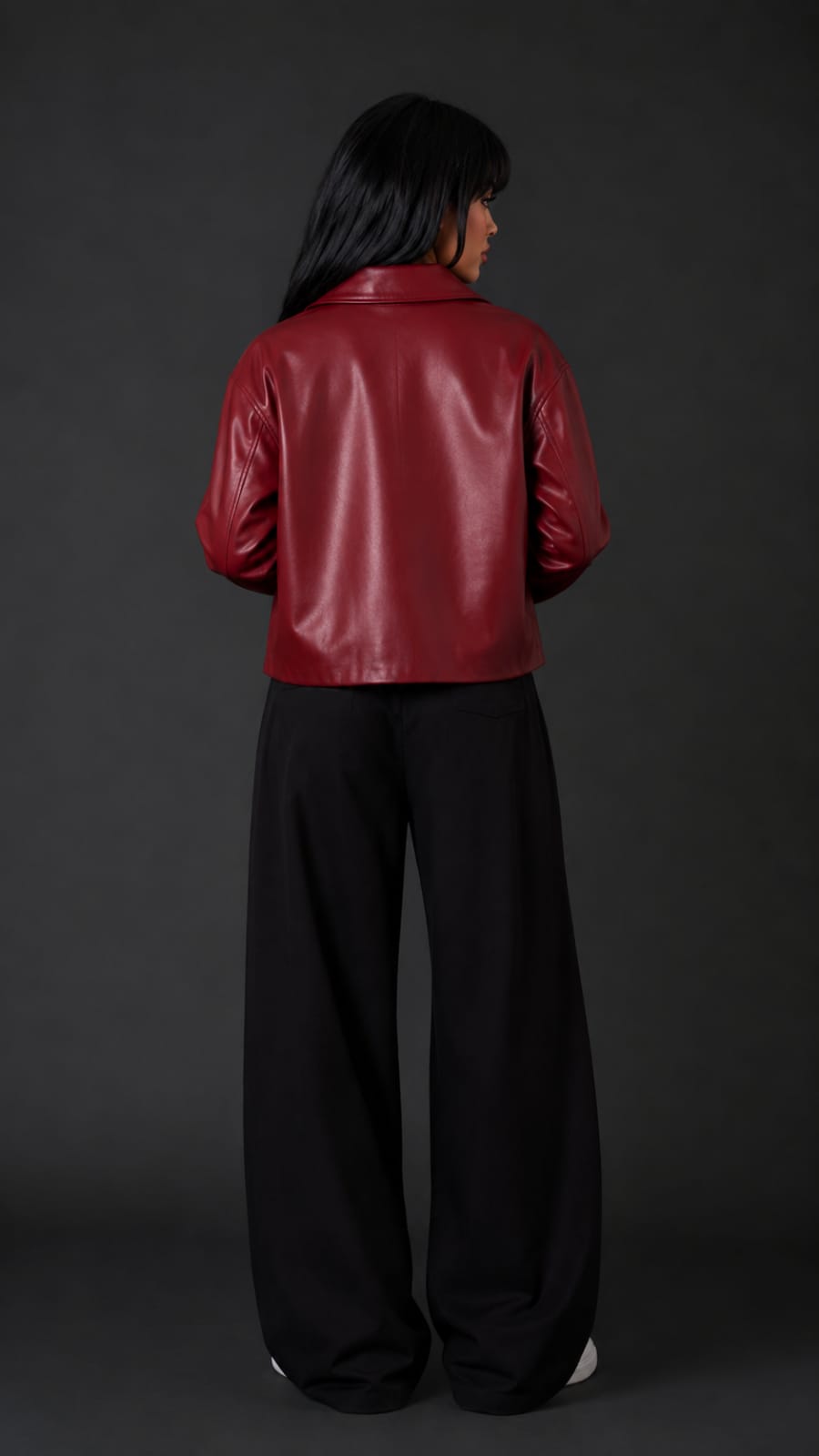 Red Leather Jacket – Premium Streetwear